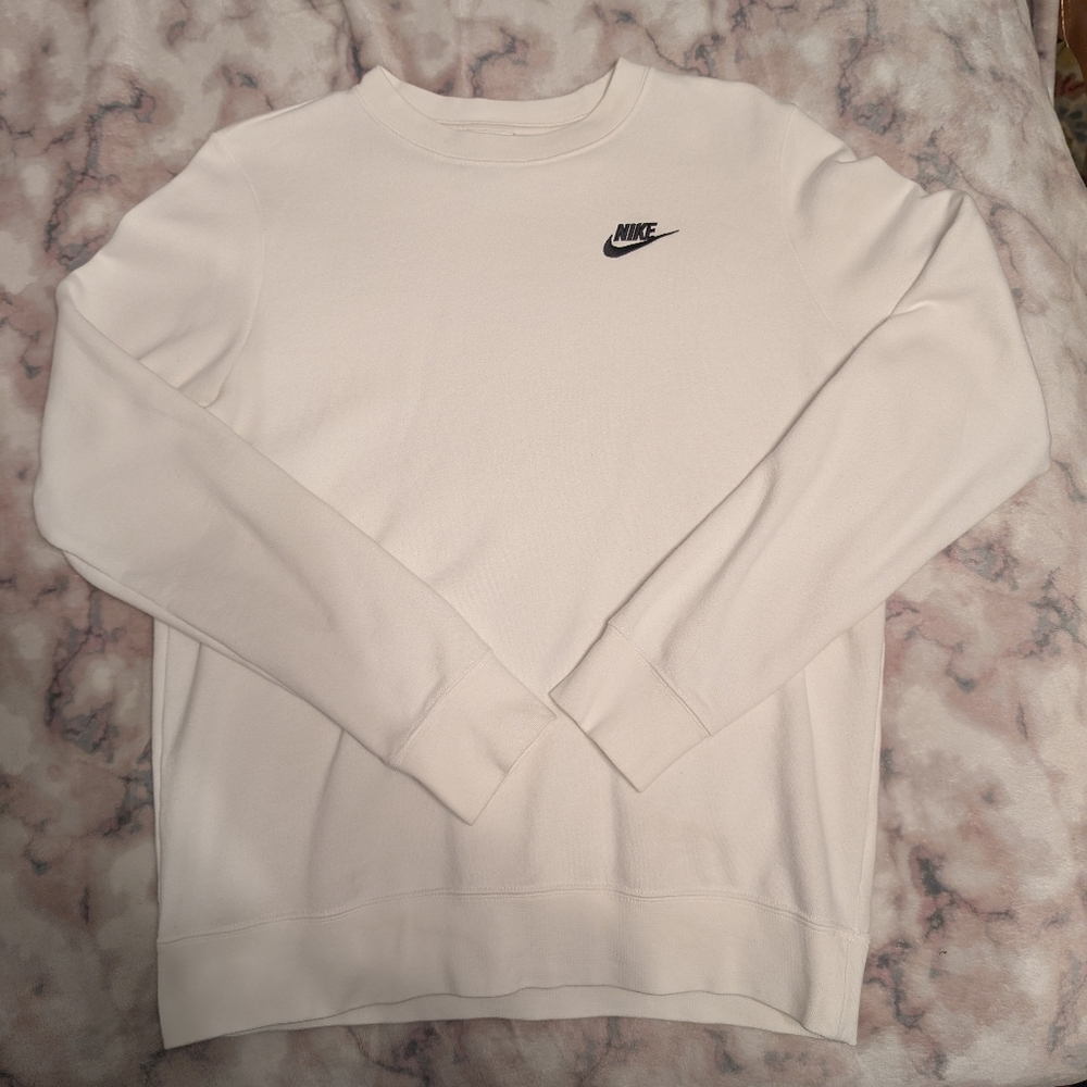 Nike Unisex White Crewneck Sweater